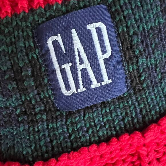 Vintage Gap Red Cable Knit Sweater Vest Tunic Size XL Preppy - Picture 5 of 8